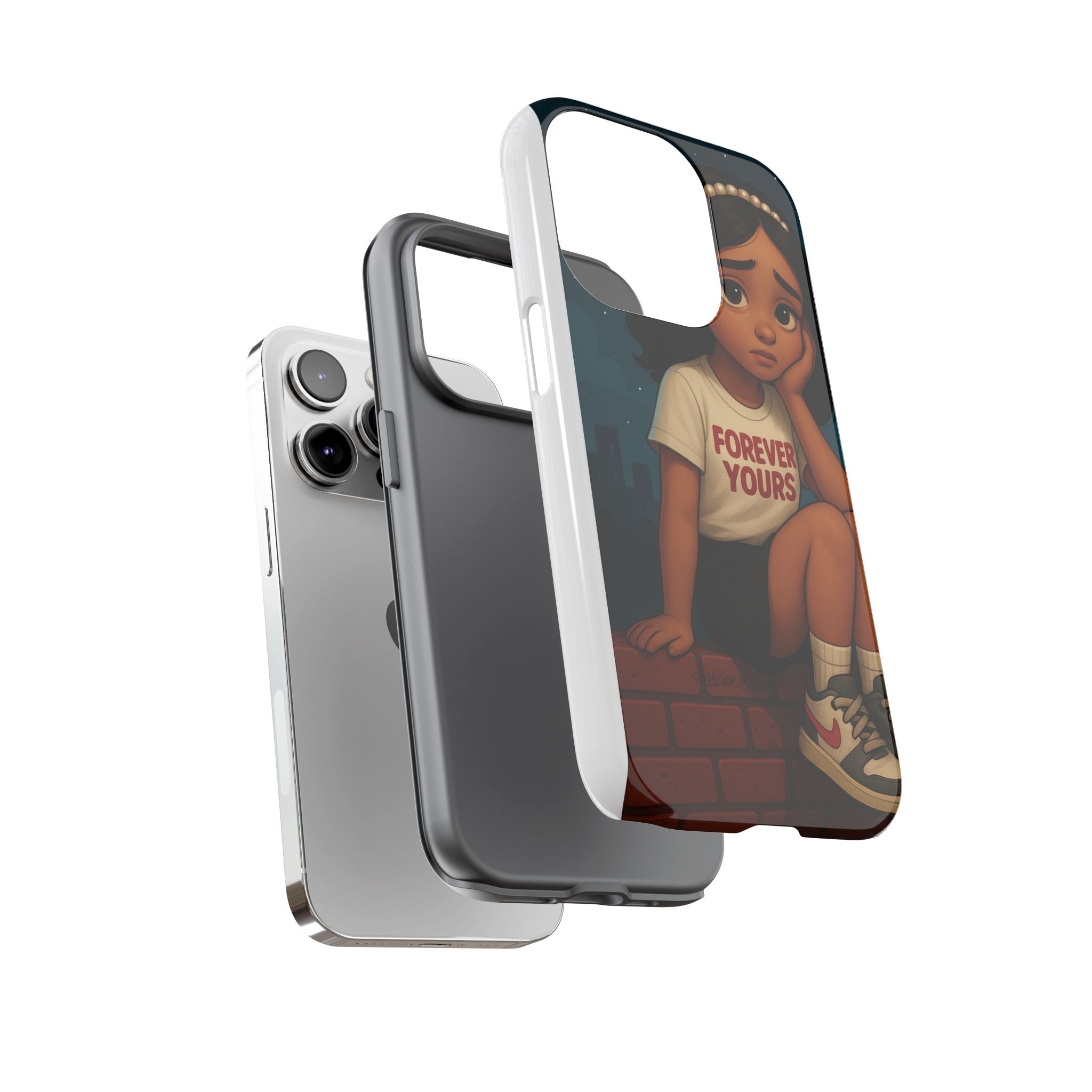 Cute Phone Case: Forever Yours Girl Design, Tough Phone Cover, Trendy Smartphone Protector, Gift for Teens, [...]