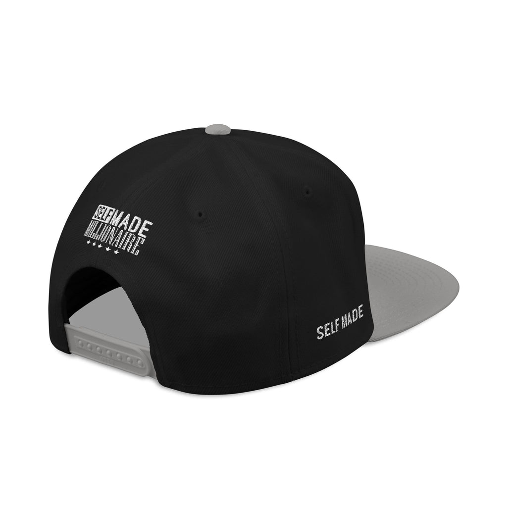Distressed Self-Made Millionaire Embroidered Snapback Hat