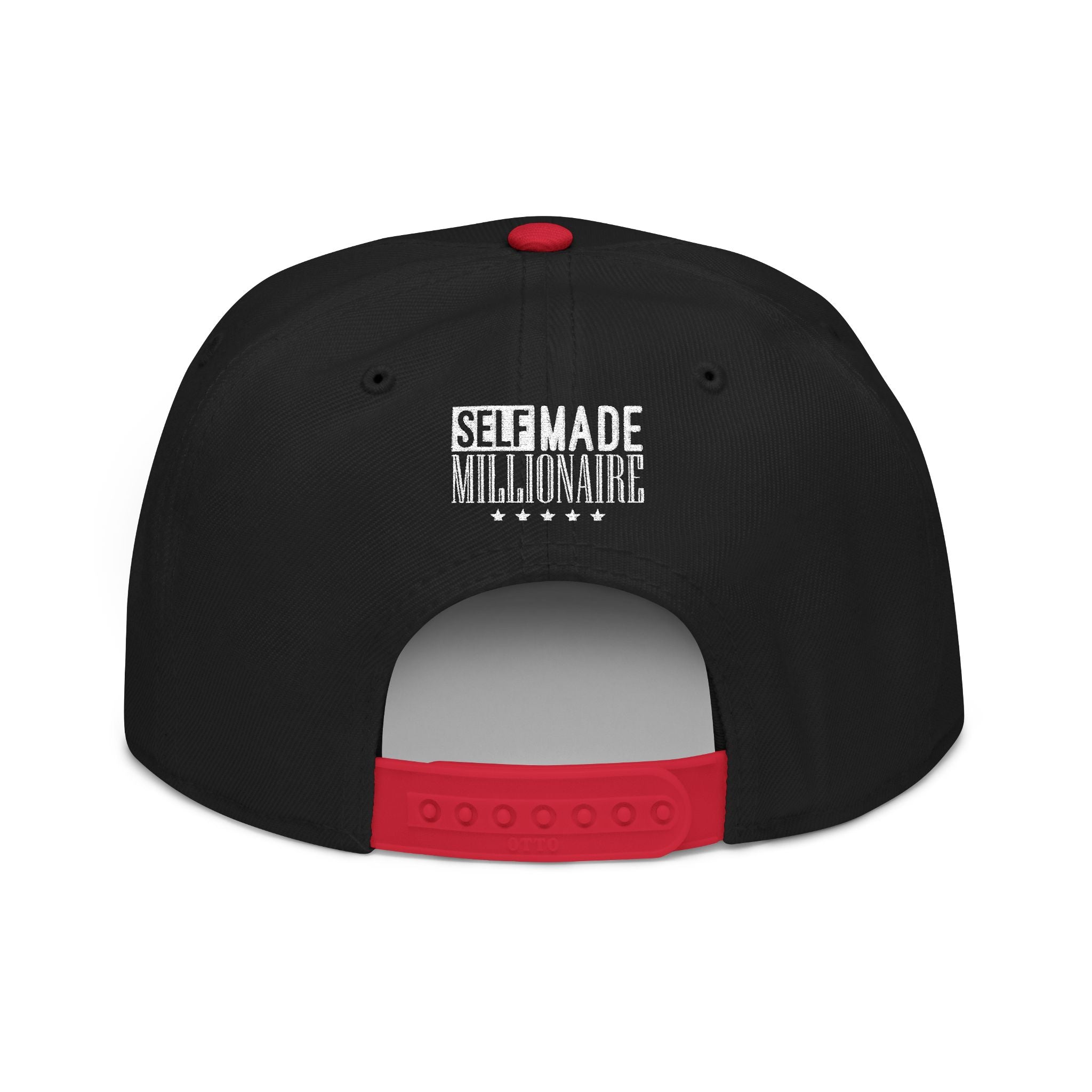 Distressed Self-Made Millionaire Embroidered Snapback Hat