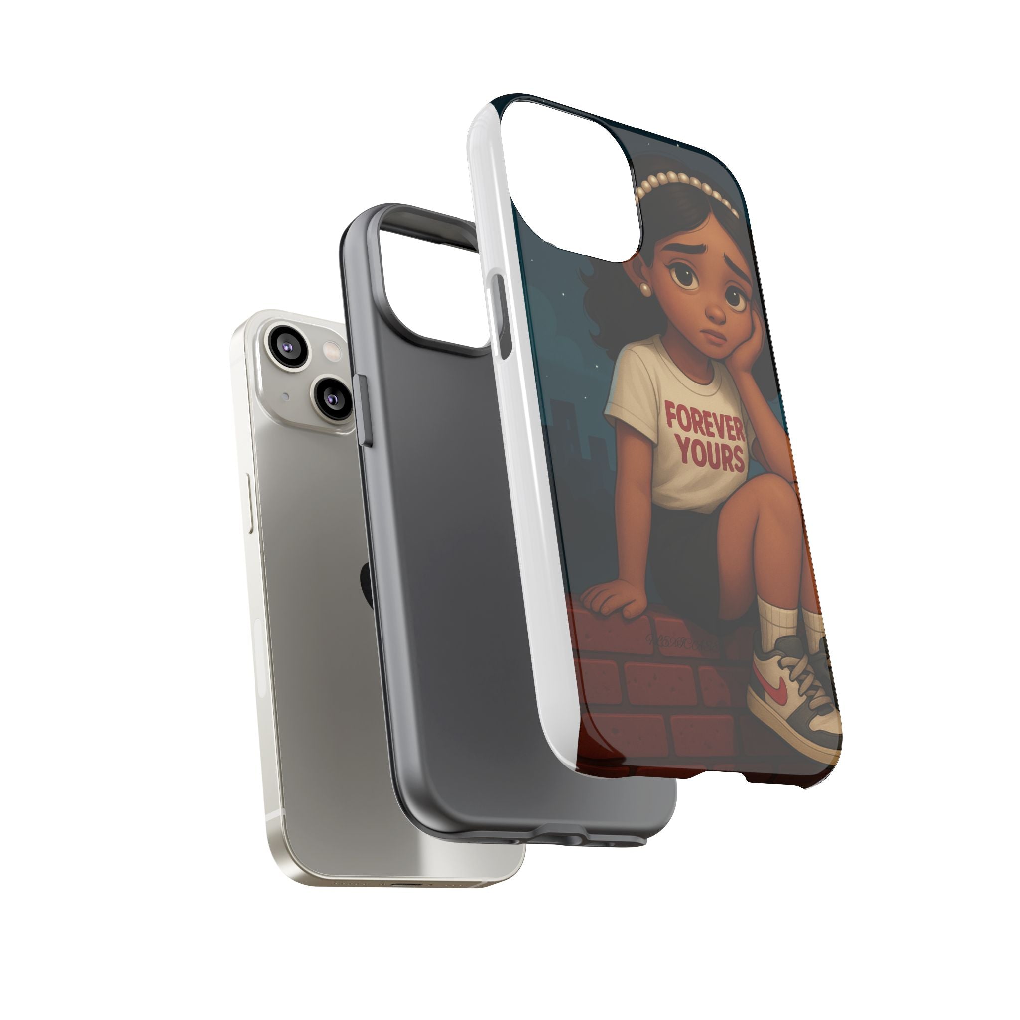 Cute Phone Case: Forever Yours Girl Design, Tough Phone Cover, Trendy Smartphone Protector, Gift for Teens, [...]