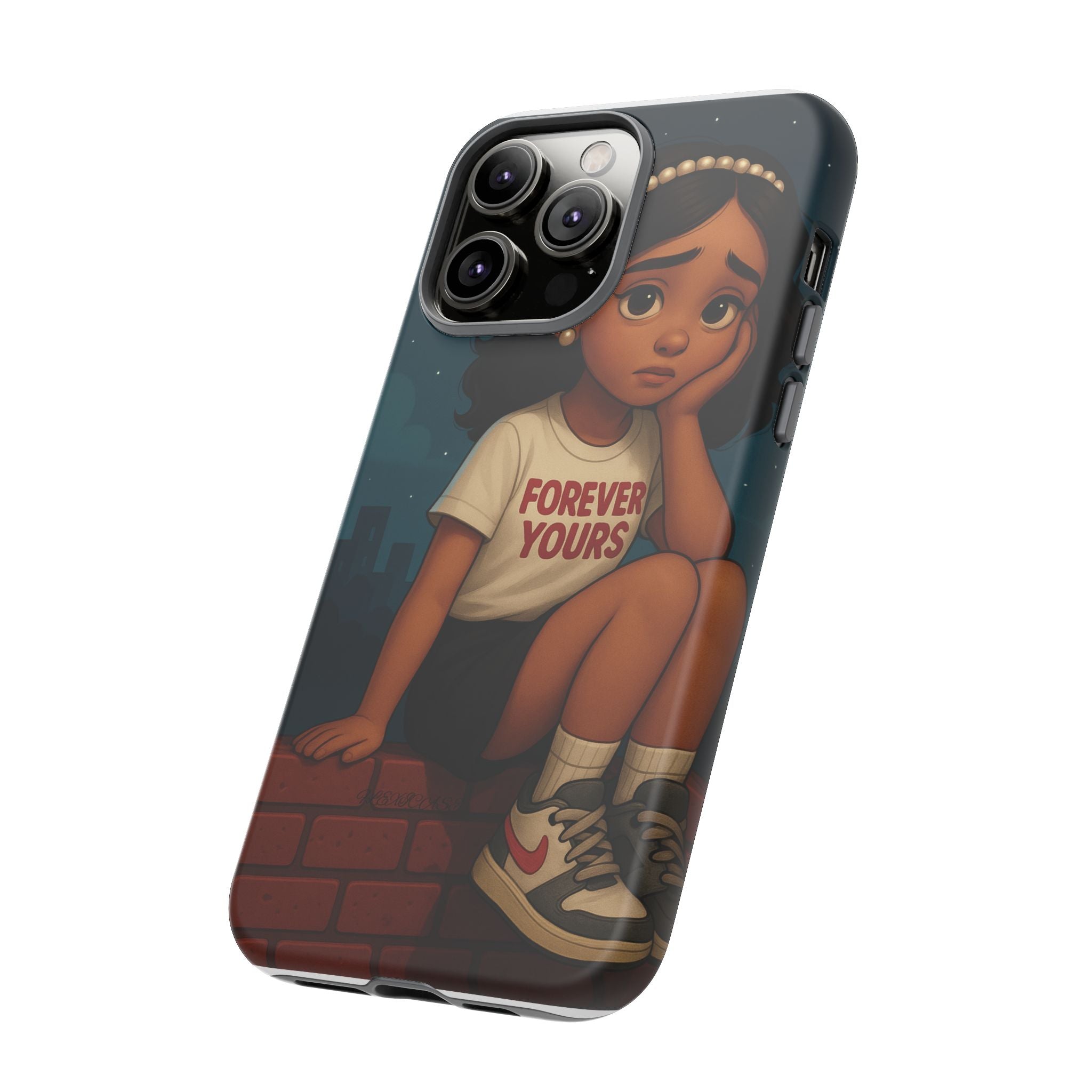 Cute Phone Case: Forever Yours Girl Design, Tough Phone Cover, Trendy Smartphone Protector, Gift for Teens, [...]