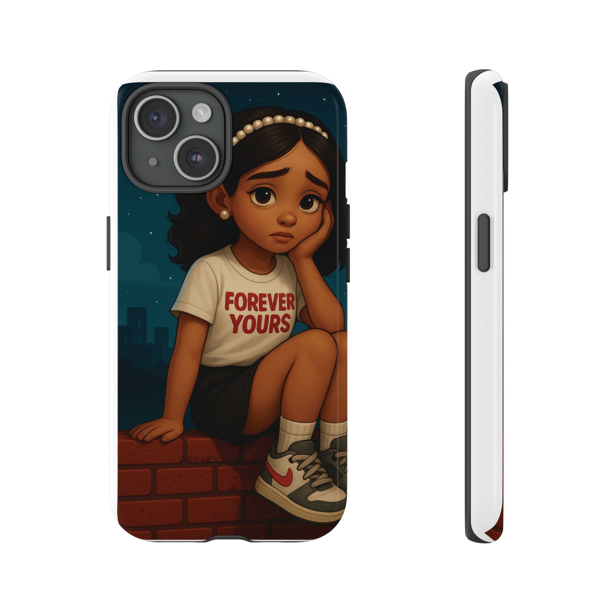 Cute Phone Case: Forever Yours Girl Design, Tough Phone Cover, Trendy Smartphone Protector, Gift for Teens, [...]