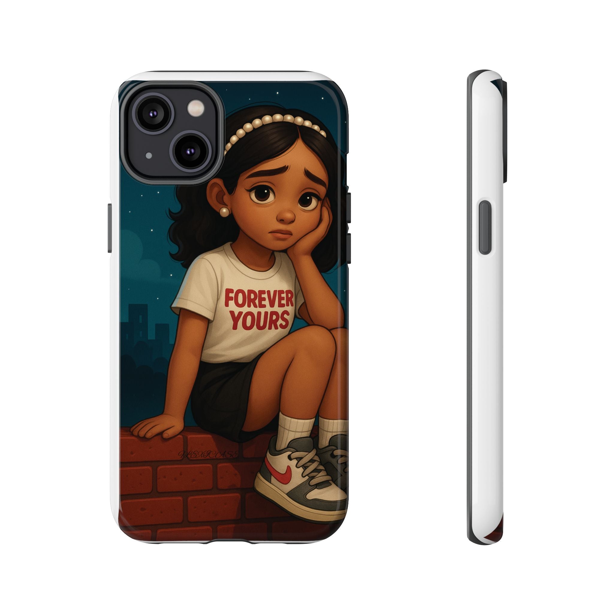 Cute Phone Case: Forever Yours Girl Design, Tough Phone Cover, Trendy Smartphone Protector, Gift for Teens, [...]