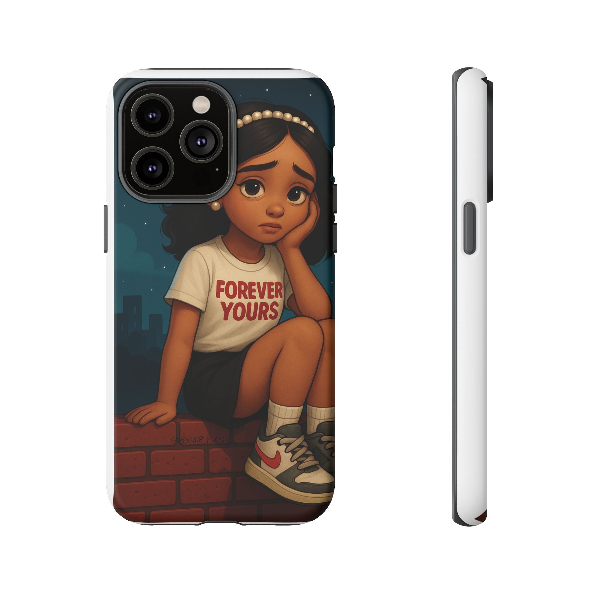 Cute Phone Case: Forever Yours Girl Design, Tough Phone Cover, Trendy Smartphone Protector, Gift for Teens, [...]