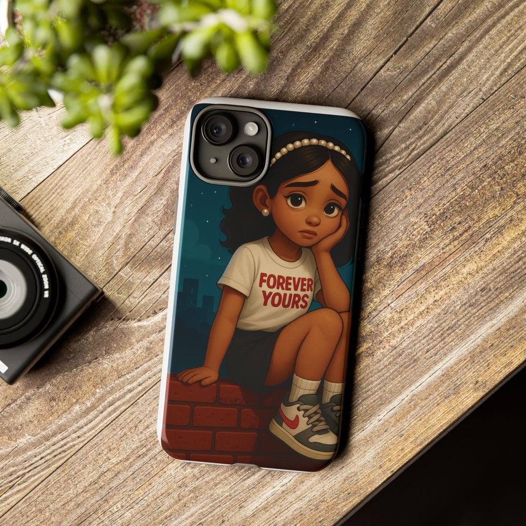 Cute Phone Case: Forever Yours Girl Design, Tough Phone Cover, Trendy Smartphone Protector, Gift for Teens, [...]