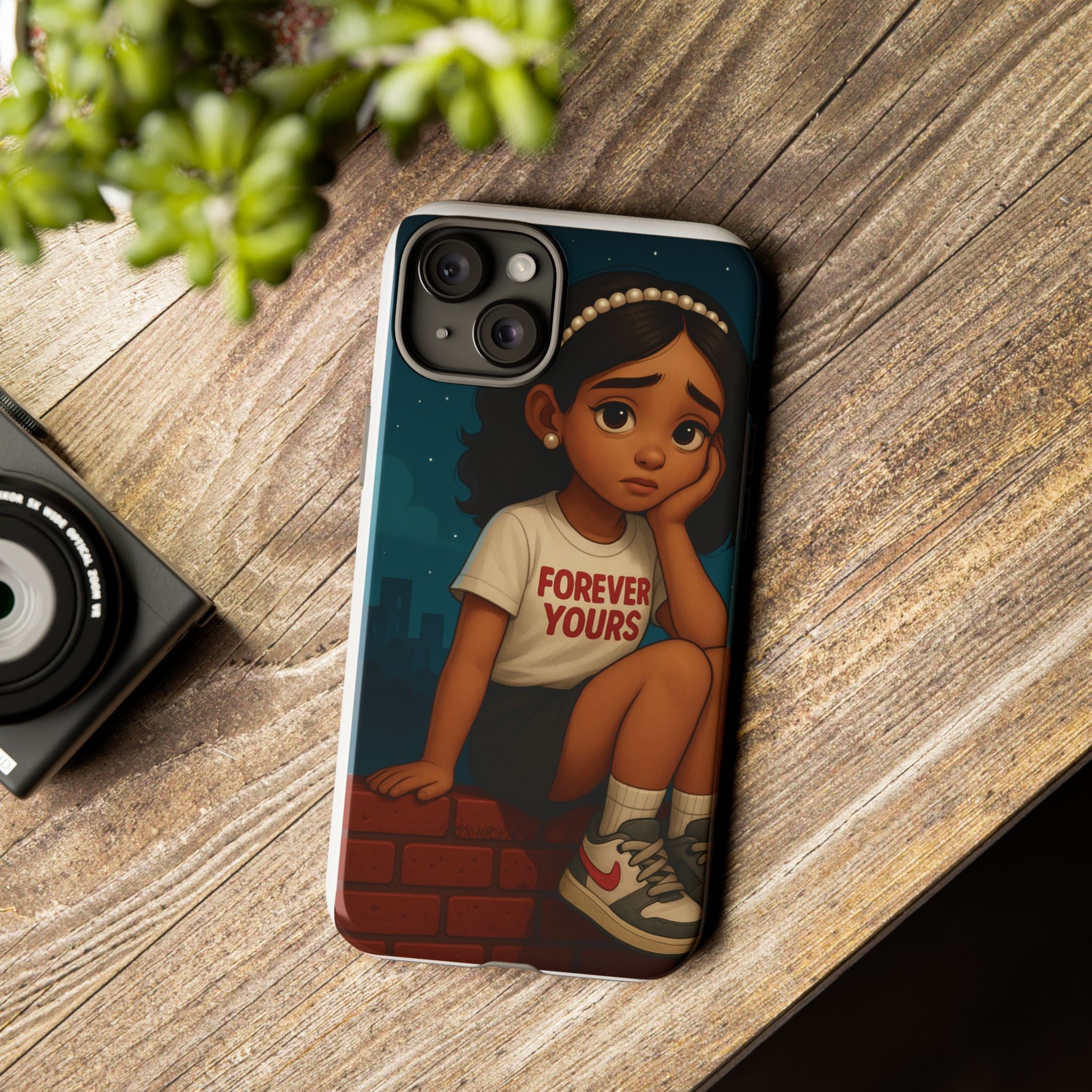 Cute Phone Case: Forever Yours Girl Design, Tough Phone Cover, Trendy Smartphone Protector, Gift for Teens, [...]