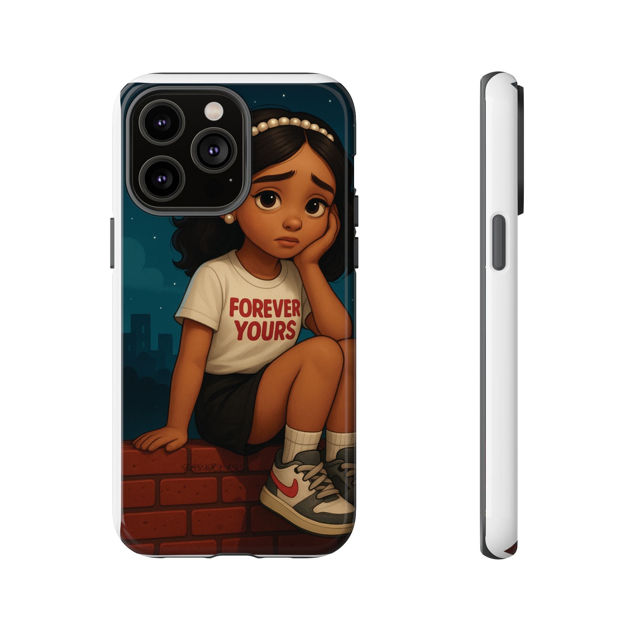 Cute Phone Case: Forever Yours Girl Design, Tough Phone Cover, Trendy Smartphone Protector, Gift for Teens, [...]