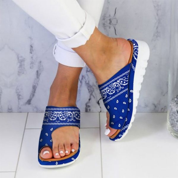 Flip-toe Slippers, Wedge Heel European And American Plus Size Sandals