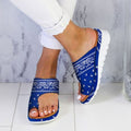 Flip-toe Slippers, Wedge Heel European And American Plus Size Sandals