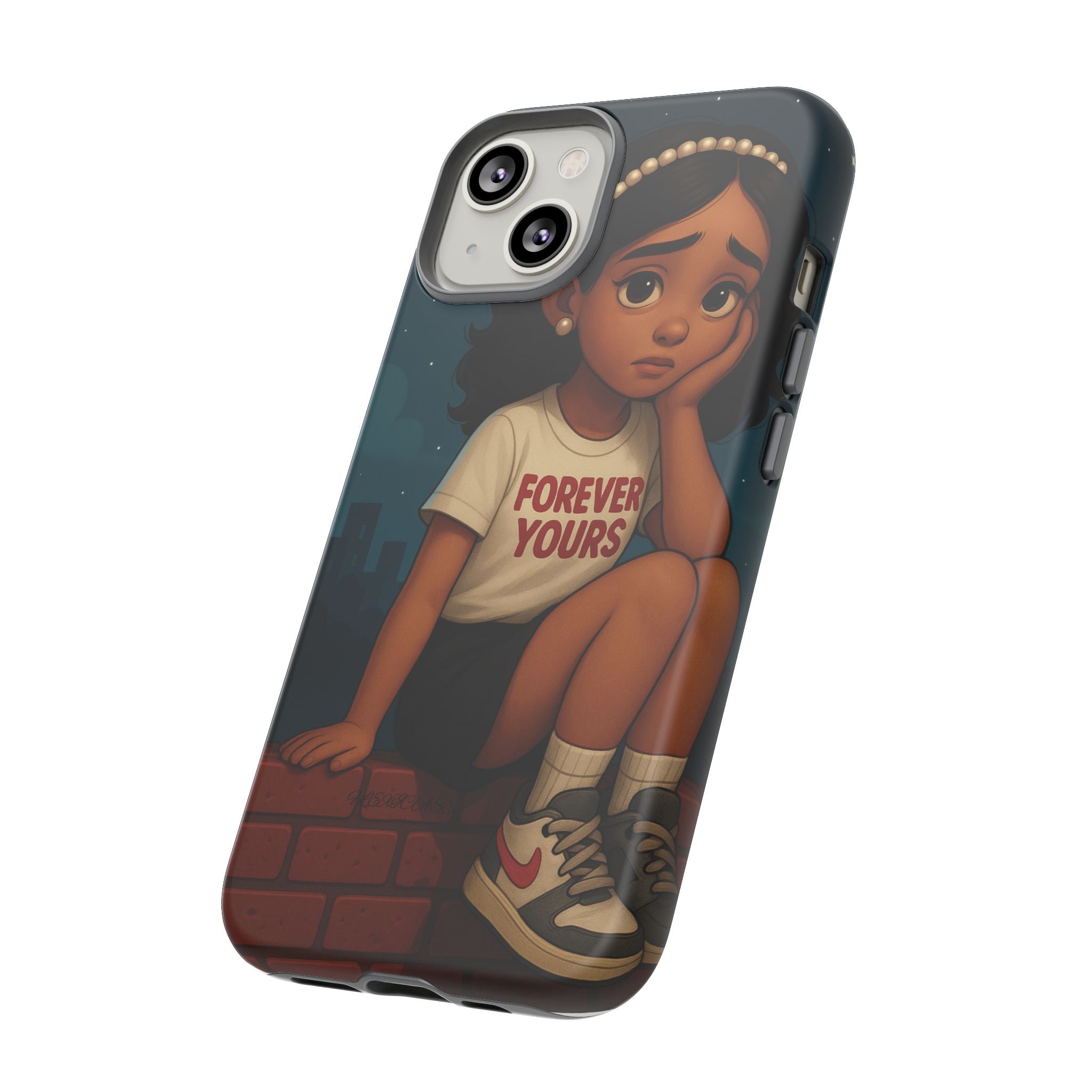 Cute Phone Case: Forever Yours Girl Design, Tough Phone Cover, Trendy Smartphone Protector, Gift for Teens, [...]