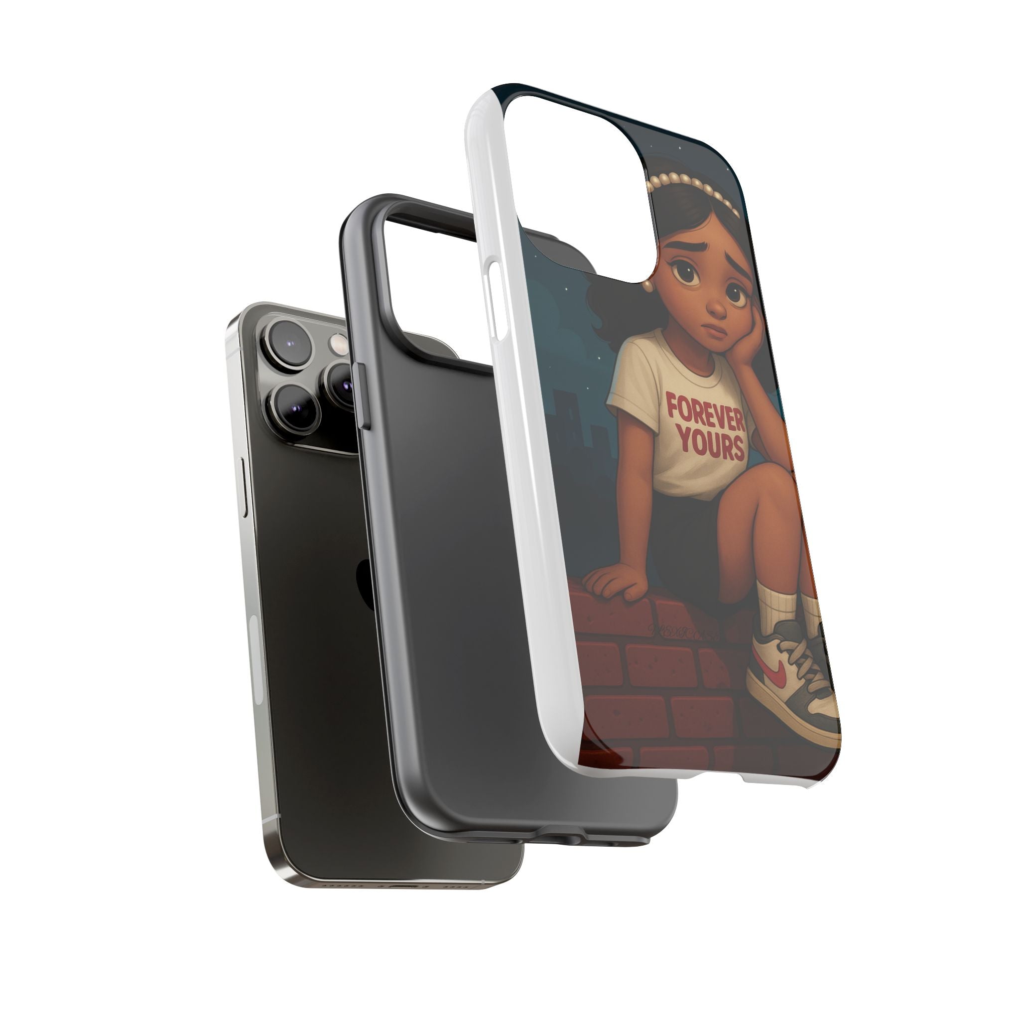 Cute Phone Case: Forever Yours Girl Design, Tough Phone Cover, Trendy Smartphone Protector, Gift for Teens, [...]