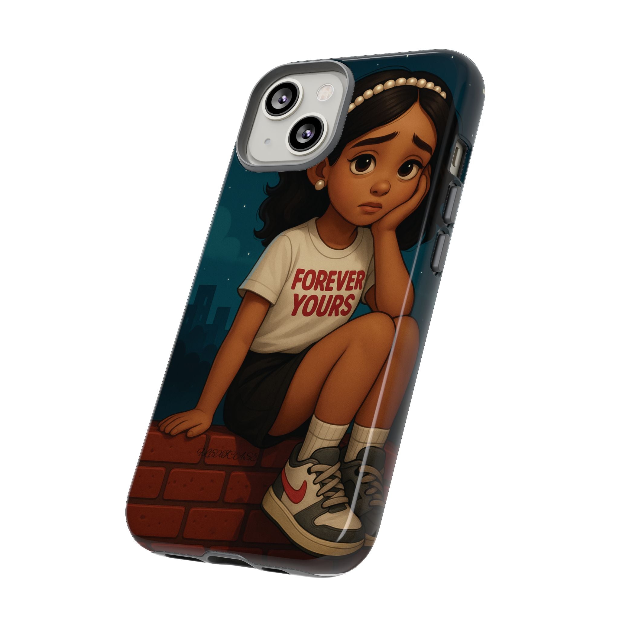 Cute Phone Case: Forever Yours Girl Design, Tough Phone Cover, Trendy Smartphone Protector, Gift for Teens, [...]