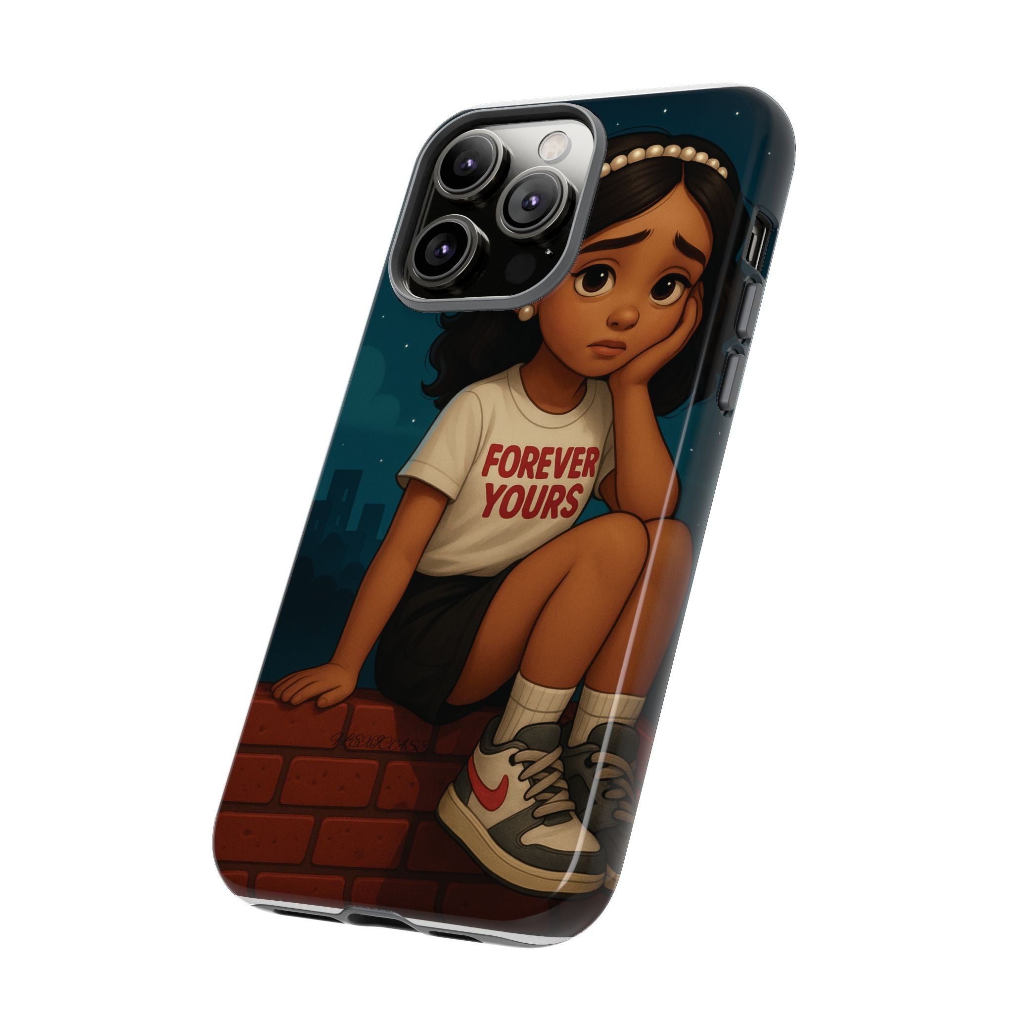 Cute Phone Case: Forever Yours Girl Design, Tough Phone Cover, Trendy Smartphone Protector, Gift for Teens, [...]