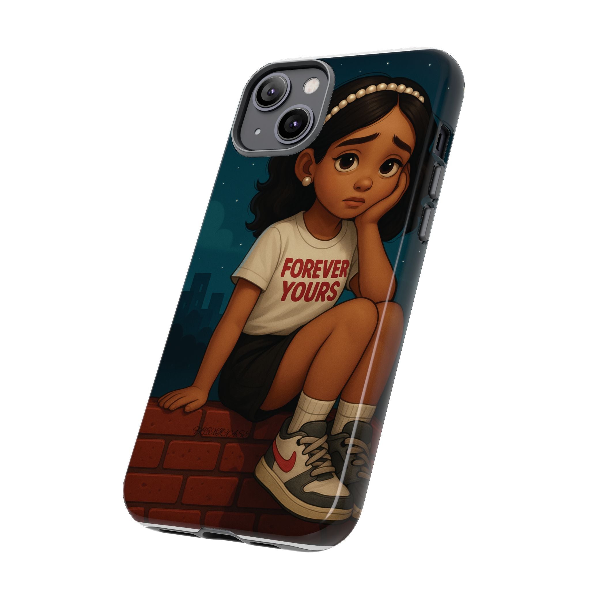 Cute Phone Case: Forever Yours Girl Design, Tough Phone Cover, Trendy Smartphone Protector, Gift for Teens, [...]