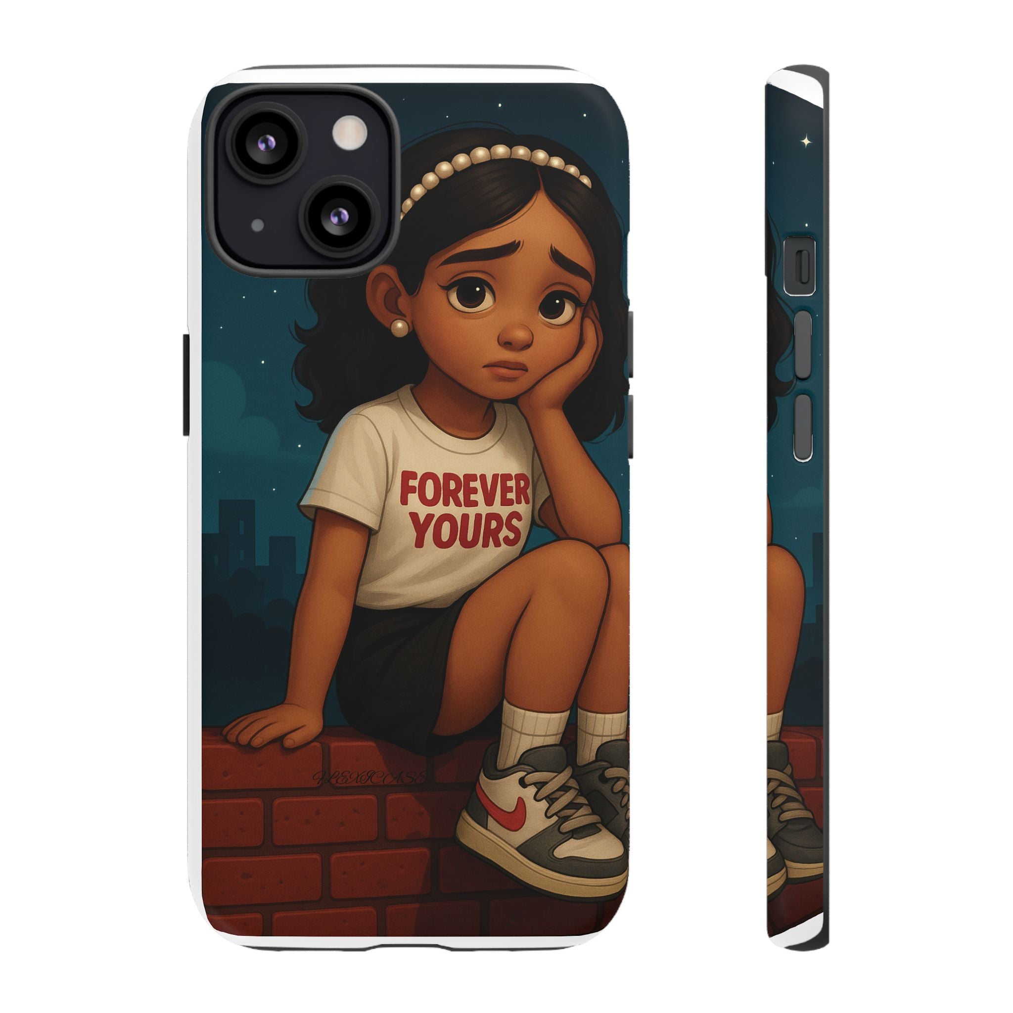 Cute Phone Case: Forever Yours Girl Design, Tough Phone Cover, Trendy Smartphone Protector, Gift for Teens, [...]