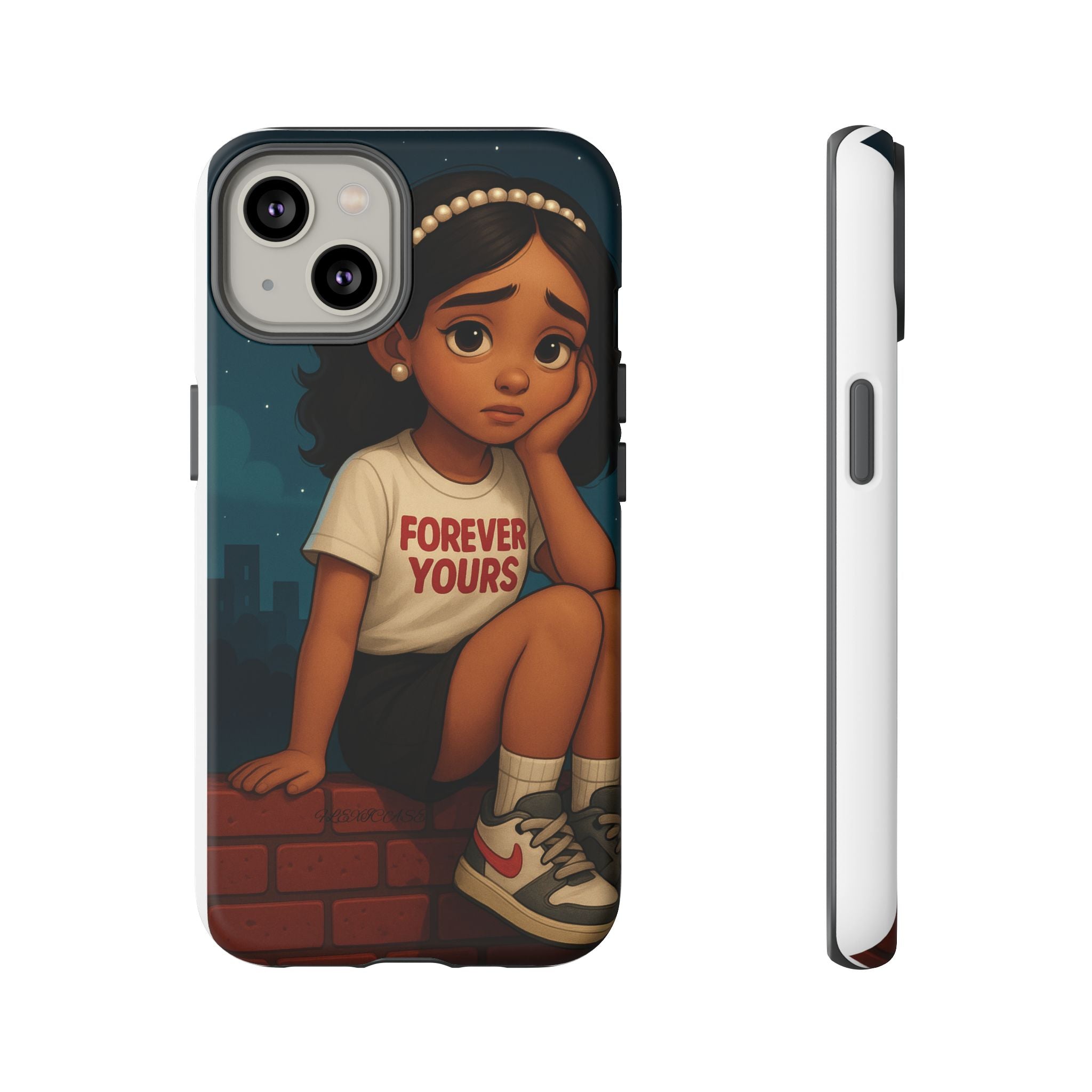 Cute Phone Case: Forever Yours Girl Design, Tough Phone Cover, Trendy Smartphone Protector, Gift for Teens, [...]