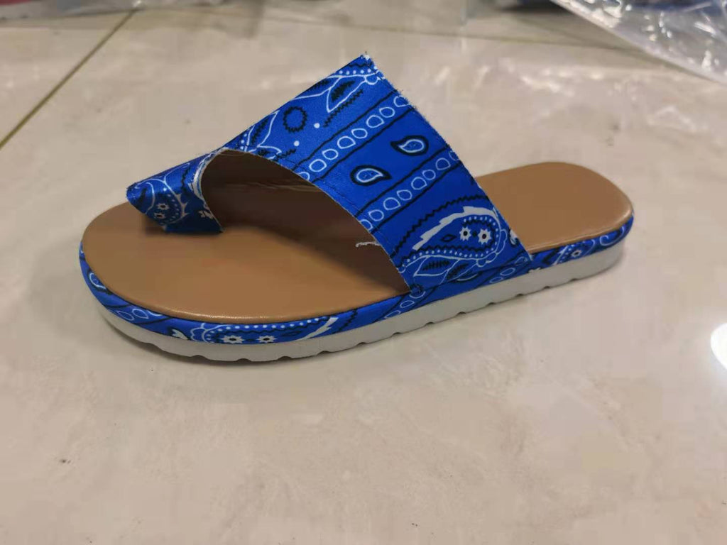 Flip-toe Slippers, Wedge Heel European And American Plus Size Sandals