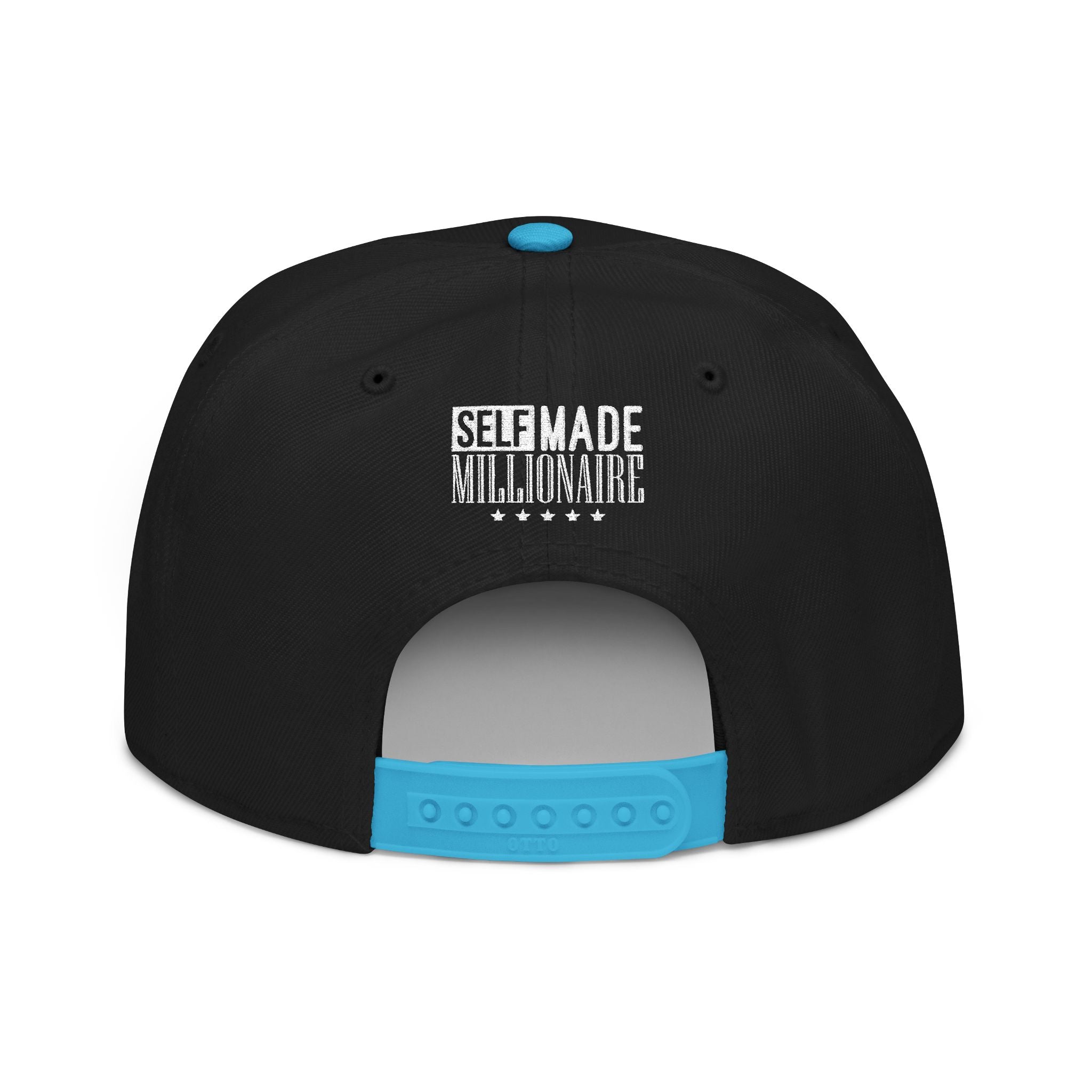 Distressed Self-Made Millionaire Embroidered Snapback Hat