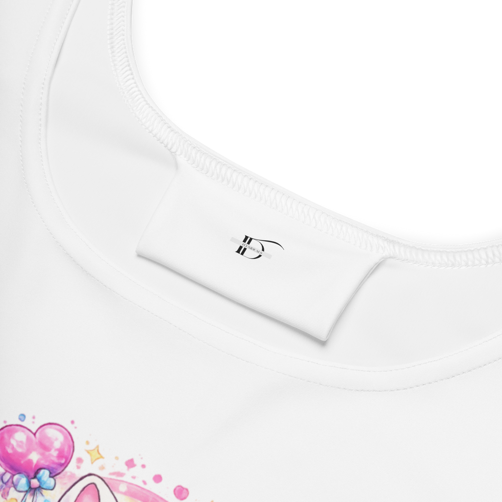 Sleeveless Skater Dress - Flared Mid-Thigh Skirt