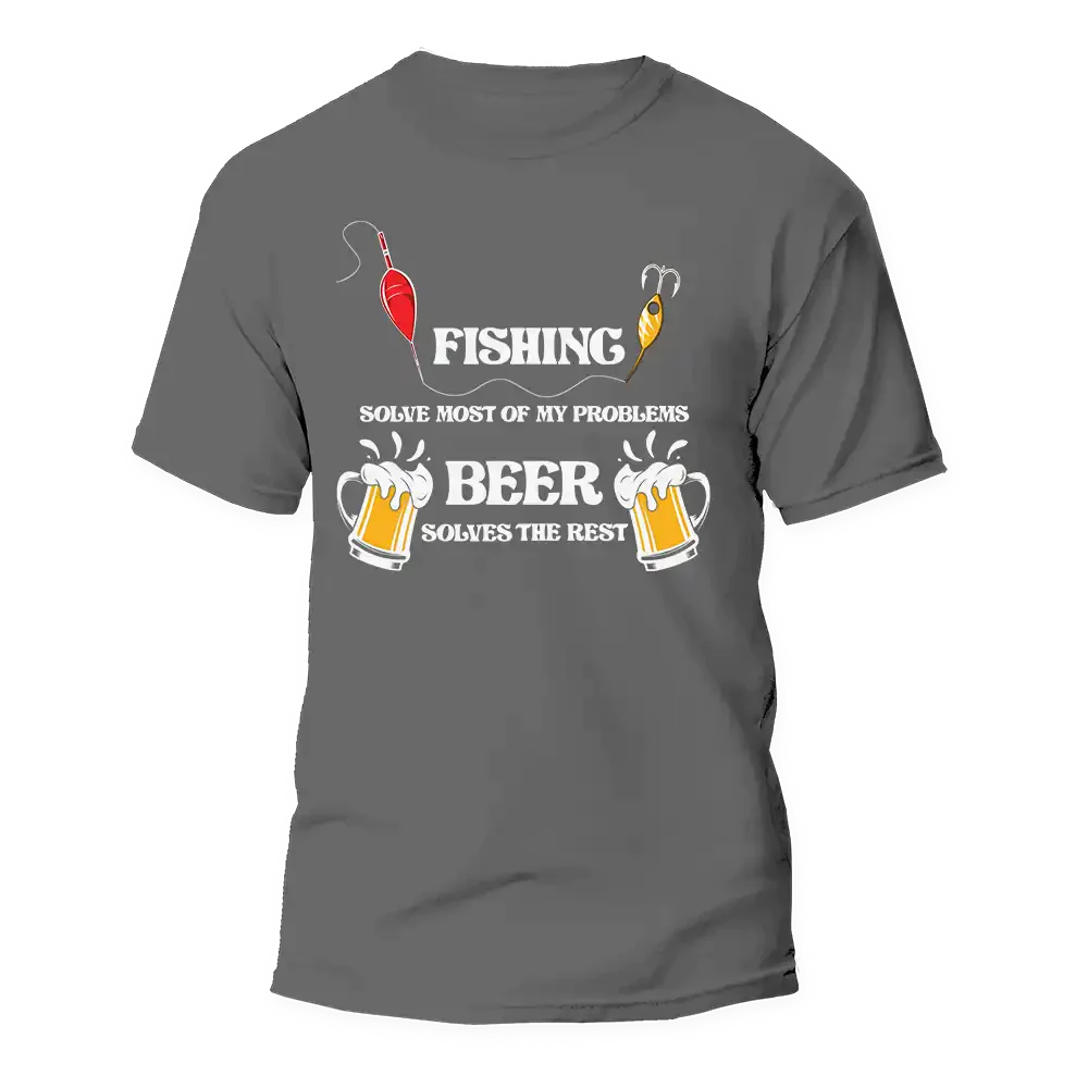 Fishing Solves All My Problem Man T-Shirt